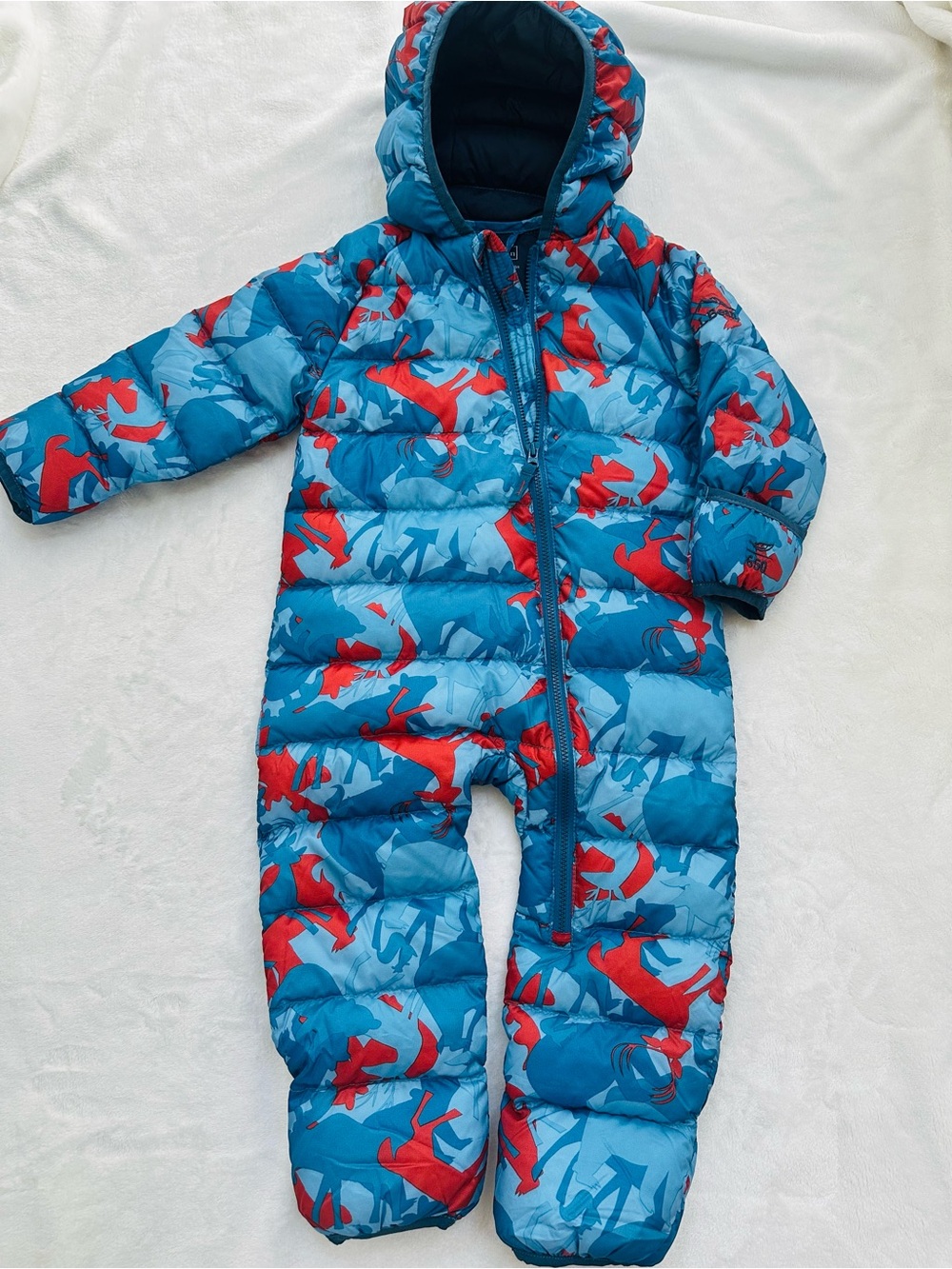 L.L. Bean Ultralight 650 Fill Power Down Bunting 6-12 mo - Picture 2 of 7